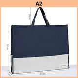 Portable A2 Portfolio Folder File Bag A1 Plus Size Zipper Bag Drawing Folder A2 / A1 Paintings Documents Storage Bag For Artist