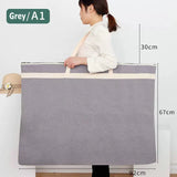 Portable A2 Portfolio Folder File Bag A1 Plus Size Zipper Bag Drawing Folder A2 / A1 Paintings Documents Storage Bag For Artist