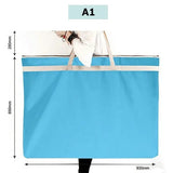 Portable A2 Portfolio Folder File Bag A1 Plus Size Zipper Bag Drawing Folder A2 / A1 Paintings Documents Storage Bag For Artist