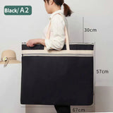 Portable A2 Portfolio Folder File Bag A1 Plus Size Zipper Bag Drawing Folder A2 / A1 Paintings Documents Storage Bag For Artist