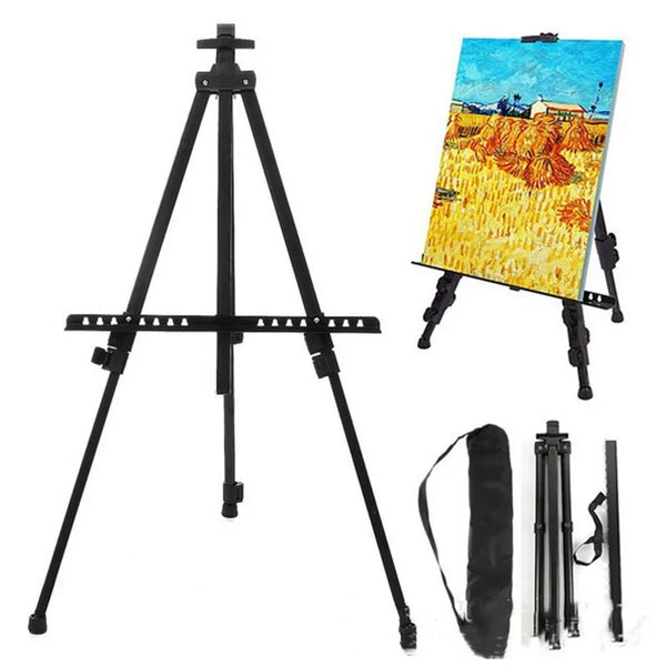 Artist Easel Adjustable Metal Tripod Canvas Painting Display Art Foldable  Stand