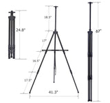 AOOKMIYA Portable Adjustable Metal Sketch Easel Stand Foldable Travel Easel Aluminum Alloy Easel Sketch Drawing For Artist Art Supplies