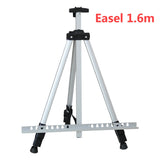 AOOKMIYA Portable Adjustable Metal Sketch Easel Stand Foldable Travel Easel Aluminum Alloy Easel Sketch Drawing For Artist Art Supplies