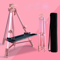 AOOKMIYA Portable Easel Sketch Painting Art Drawing Easel Aluminum Alloy Caballete Pintura Adjustable Easel Art Students Drawing Supplies