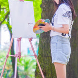 AOOKMIYA Portable Easel Sketch Painting Art Drawing Easel Aluminum Alloy Caballete Pintura Adjustable Easel Art Students Drawing Supplies