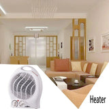 Portable Fan Heater Adjustable Thermostat Floor Table Desk Heater 2000W Heater 2 Heat Settings Fan Heater