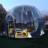 AOOKMIYA Portable Foldable Outdoor Camping Resort Hotel Prefab House Pop Up Winter Luxurious Inflatable Lodge Dome Bubble Tent