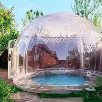 AOOKMIYA Portable Foldable Outdoor Camping Resort Hotel Prefab House Pop Up Winter Luxurious Inflatable Lodge Dome Bubble Tent