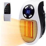 Portable Heater Electric Heater Plug In Wall Room Heater Home Appliance Heating Stove Mini Radiator Remote Warmer Machine 500W