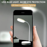 Portable LED Desk Lamp USB Plug Battery Powered Table Light Support 3 Color Stepless Dimming Eye Protection Bedroom Bedside Lamp