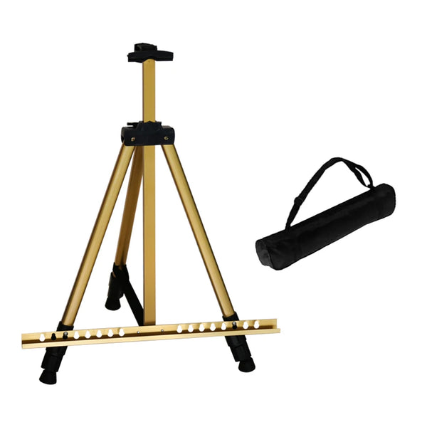 Portable Metal Easel Adjustable Sketch Travel Easel Thicken Triangle  Aluminum Alloy Easel Sketch Drawing for Artist Art Supplies