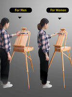 AOOKMIYA Premium Beech Wood Easel For Painting Men/Women Art Easel Stand Portable Outdoor Easel Drawing Stand Art Supplies For Artist