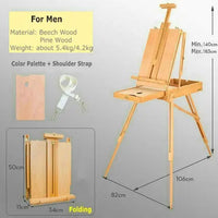 AOOKMIYA Premium Beech Wood Easel For Painting Men/Women Art Easel Stand Portable Outdoor Easel Drawing Stand Art Supplies For Artist