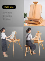 AOOKMIYA Premium Beech Wood Easel For Painting Men/Women Art Easel Stand Portable Outdoor Easel Drawing Stand Art Supplies For Artist