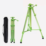 AOOKMIYA Professional Aluminium Alloy Painting Easel Pink/Green/Blue/Black Artist Adjustable Tripod Stand Display Art Supplies