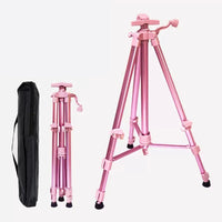 Generic Tripod Floor Standing Easel For Painting Canvas Pink