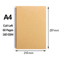 Professional Sketchbook Blank Watercolor Notebook 160 GSM Spiral diary Art school supplies Pencil drawing notepad Stationery