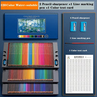 AOOKMIYA Professional grade water-soluble oil-based color pencil set 48/72/120/150/200 Artist design and creation painting gift box set