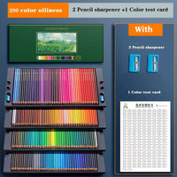 AOOKMIYA Professional grade water-soluble oil-based color pencil set 48/72/120/150/200 Artist design and creation painting gift box set