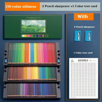 AOOKMIYA Professional grade water-soluble oil-based color pencil set 48/72/120/150/200 Artist design and creation painting gift box set