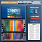 AOOKMIYA Professional grade water-soluble oil-based color pencil set 48/72/120/150/200 Artist design and creation painting gift box set