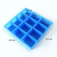 Professionals Soap Making Set Tools with Planer Wood Box and 12-Cavity Silicone Soap Mould