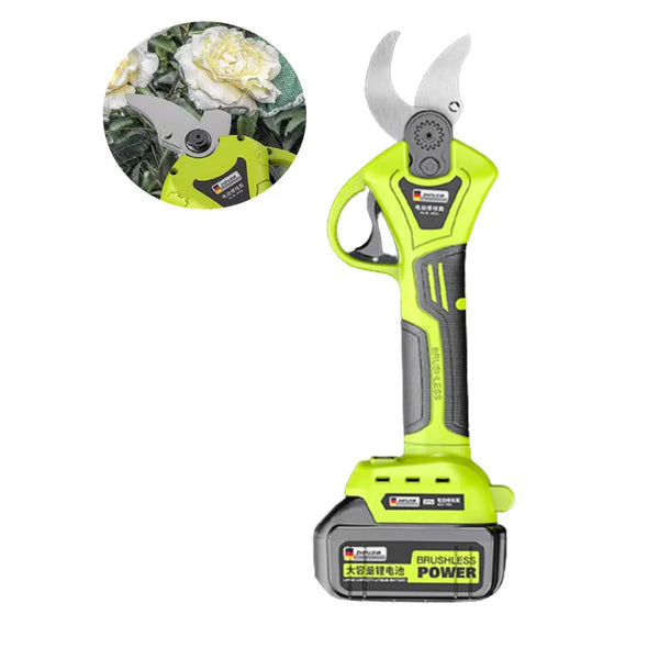 Pruner elétrico recarregável, tesoura de poda, tesoura sem fio do jardim, ramos cortador, ferramenta paisagismo, 4 engrenagem