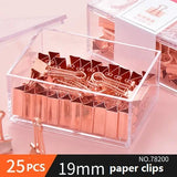 Push Pin Paper Clip Rose Gold Office Combination Ticket Holder Desktop Gadget Metal Multi-Function Files Storage Home Bill 78551