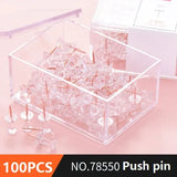 Push Pin Paper Clip Rose Gold Office Combination Ticket Holder Desktop Gadget Metal Multi-Function Files Storage Home Bill 78551