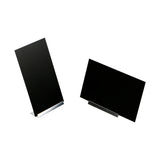 AOOKMIYA Pvc Black Card Display Table Number Stand Desktop Blackboard Message Signs Mini Chalkboard Easel