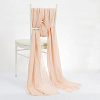 Quality Ivory Chiffon Chair Sashes Cover hoods for Weddings Events Party Decoration