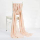 Quality Ivory Chiffon Chair Sashes Cover hoods for Weddings Events Party Decoration