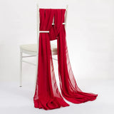 Quality Ivory Chiffon Chair Sashes Cover hoods for Weddings Events Party Decoration