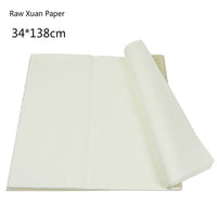 Raw Xuan Paper 100sheets/lot Chinese Half Ripe Xuan Paper Beginner Chinese Calligraphy Landscape Painting Xuan Paper Thicken