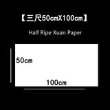 Raw Xuan Paper 200sheets/lot Thicken Chinese Half Ripe Xuan Paper Beginner Chinese Calligraphy Landscape Painting Xuan Paper