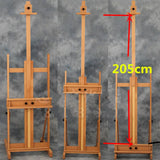 AOOKMIYA Red beech wooden oil painting easel exhibition stand wooden painting easel poster display painting frame display stand cavalete