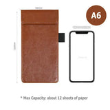 Restaurant Menu Paper Tablet A6 A7 Mini Clipboard PU Leather Magnetic Clip Board (LOGO Custom Service)