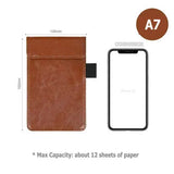 Restaurant Menu Paper Tablet A6 A7 Mini Clipboard PU Leather Magnetic Clip Board (LOGO Custom Service)