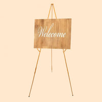 AOOKMIYA Reusable Art Easel Anti-slip Display Stable Wedding Sign White Easel Stand