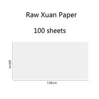 Rice Paper Half-Ripe Xuan Paper Calligraphy Running Regular Cursive Script Writing Raw Ripe Xuan Paper for Chinese Ink Painting