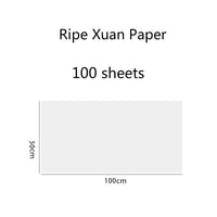 Rice Paper Half-Ripe Xuan Paper Calligraphy Running Regular Cursive Script Writing Raw Ripe Xuan Paper for Chinese Ink Painting