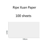 Rice Paper Half-Ripe Xuan Paper Calligraphy Running Regular Cursive Script Writing Raw Ripe Xuan Paper for Chinese Ink Painting