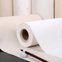 Rolling Chinese Calligraphy Painting Hemp Paper Rijstpapier Half-Ripe Xuan Paper Natural Flower Plants Fiber Yunlong Rice Paper