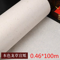 Rolling Chinese Calligraphy Painting Hemp Paper Rijstpapier Half-Ripe Xuan Paper Natural Flower Plants Fiber Yunlong Rice Paper