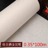 Rolling Chinese Calligraphy Painting Hemp Paper Rijstpapier Half-Ripe Xuan Paper Natural Flower Plants Fiber Yunlong Rice Paper