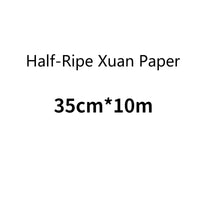 Rolling Half-Ripe Xuan Paper Brush Pen Calligraphy Raw Rice Paper Chinese Freehand Brushwork Watercolor Painting Ripe Xuan Paper