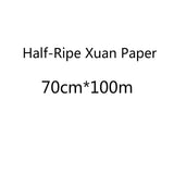 Rolling Half-Ripe Xuan Paper Brush Pen Calligraphy Raw Rice Paper Chinese Freehand Brushwork Watercolor Painting Ripe Xuan Paper