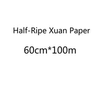 Rolling Half-Ripe Xuan Paper Brush Pen Calligraphy Raw Rice Paper Chinese Freehand Brushwork Watercolor Painting Ripe Xuan Paper