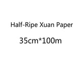 Rolling Half-Ripe Xuan Paper Brush Pen Calligraphy Raw Rice Paper Chinese Freehand Brushwork Watercolor Painting Ripe Xuan Paper