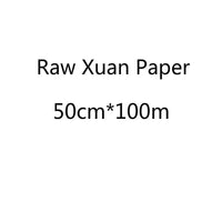 Rolling Half-Ripe Xuan Paper Brush Pen Calligraphy Raw Rice Paper Chinese Freehand Brushwork Watercolor Painting Ripe Xuan Paper